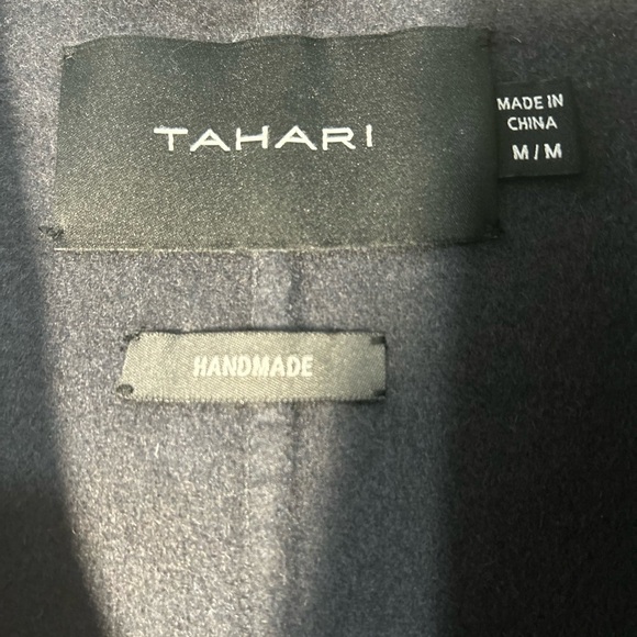 TAHARI Women's Peacoat Wool Blend Lapel Collar Trench Coat-Color Ash - Picture 5 of 7